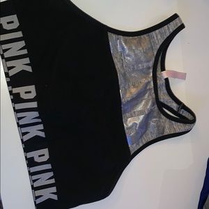 Woman’s large pink sports bra